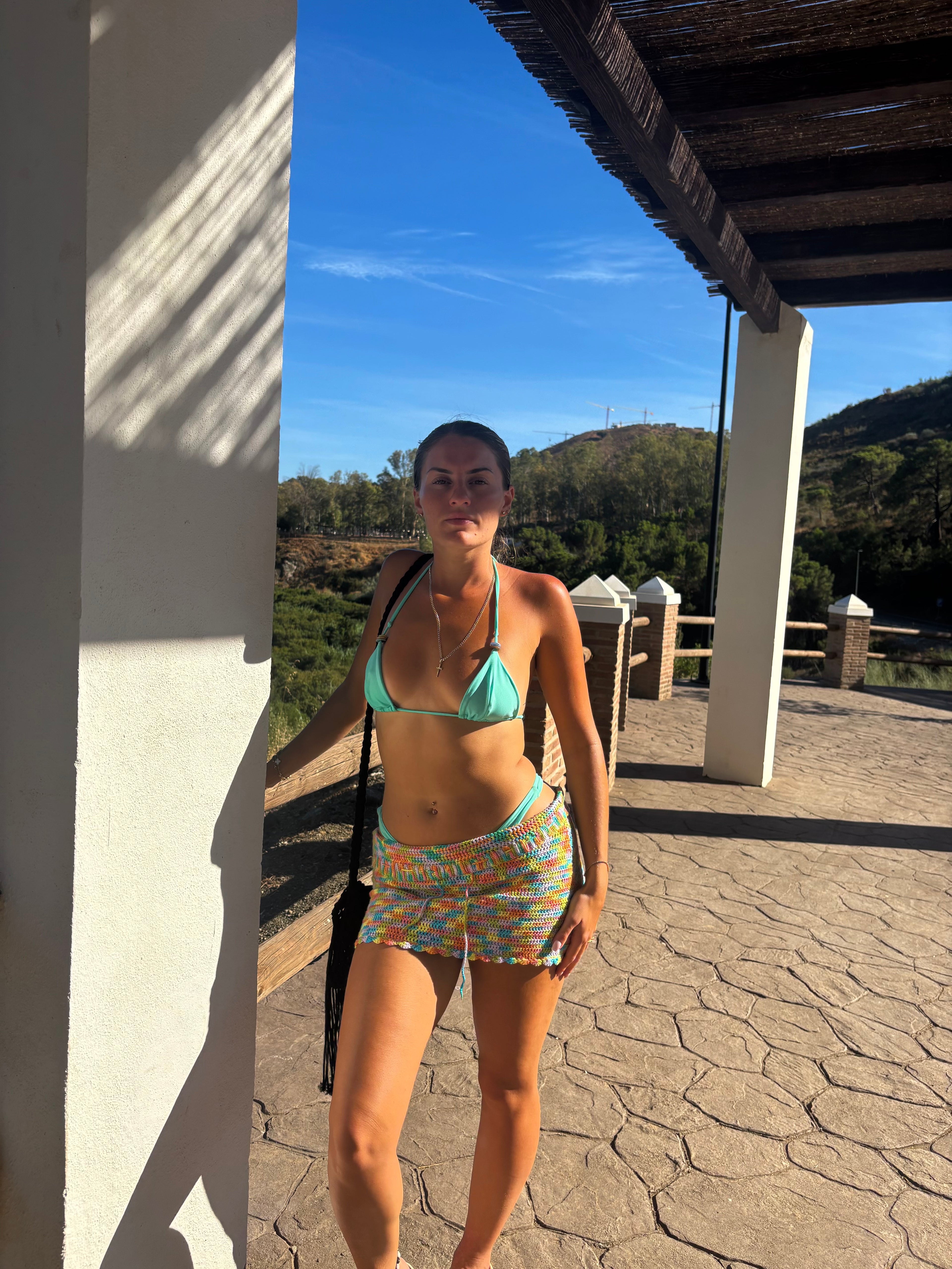 Crochet Rainbow Skirt