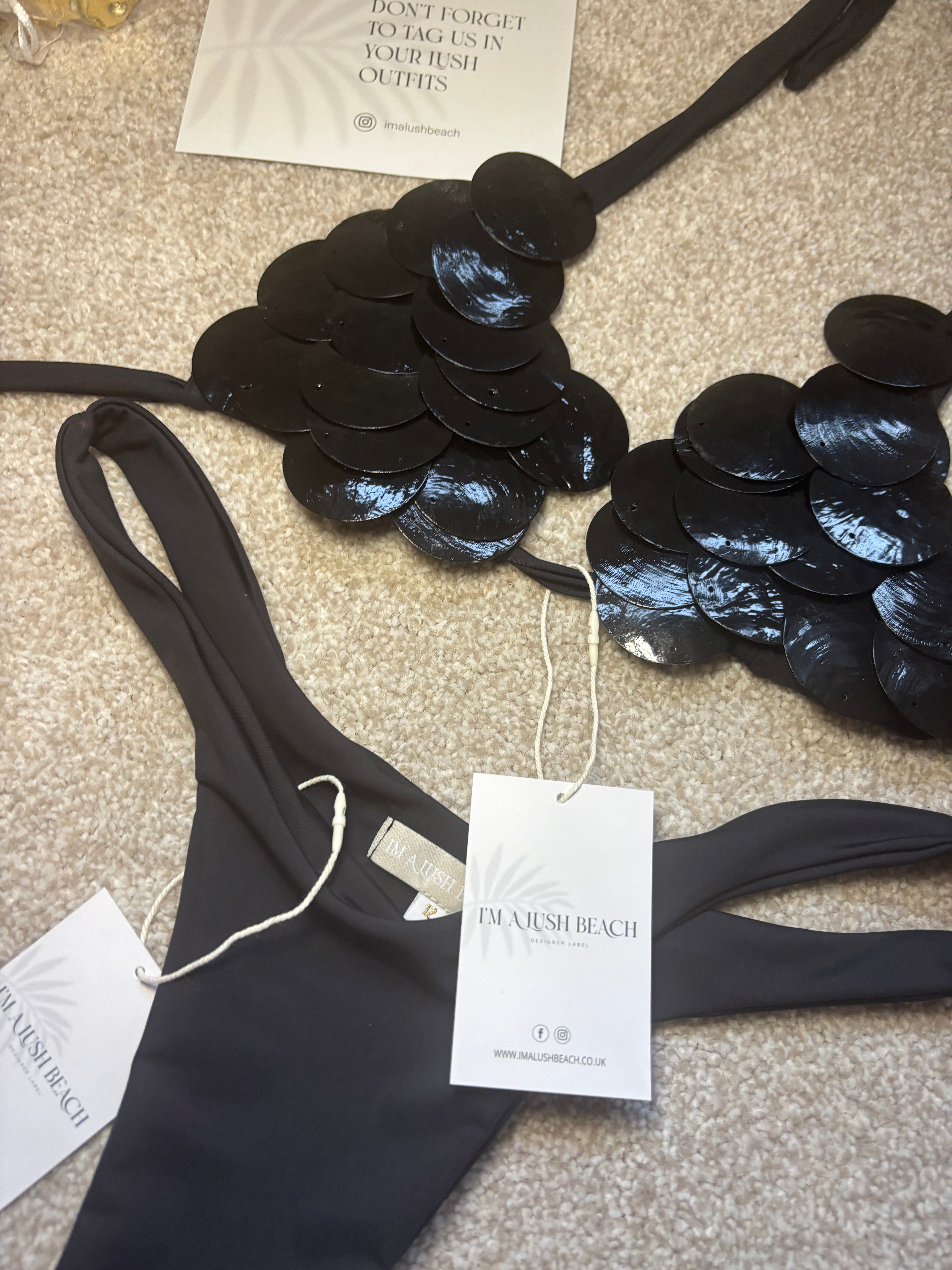 Black Shell’s Bikini Set 🐚